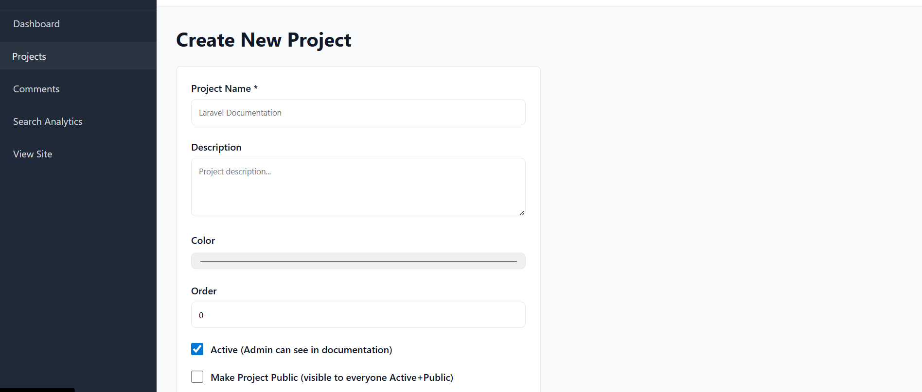 Registration Page Screenshot